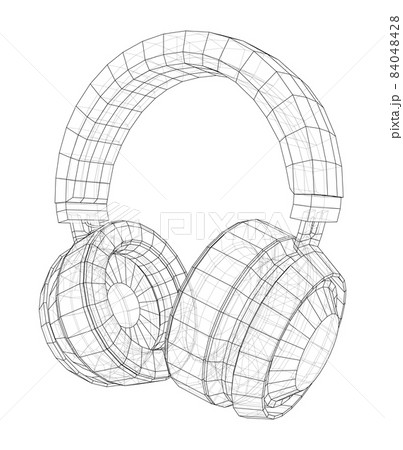 Headphones concept outline 84048428