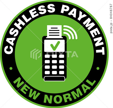 Cashless Payment Door Sign or Sticker. 84048787