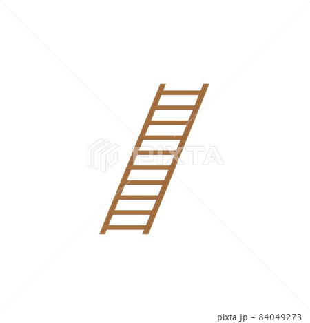 Flat cartoon ladder,garden or construction tool,agricultural vector illustration concept 84049273
