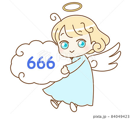 天使とエンジェルナンバー 666のイラスト素材 [84049423] - PIXTA