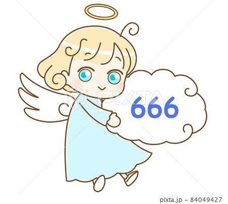 天使とエンジェルナンバー　666　左向き 84049427