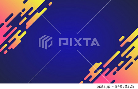 ポップな背景素材。スピードやスポーティーな雰囲気の模様のグラフィックデザイン。 84050228