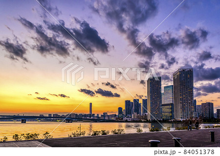 東京江東区の都市風景 豊洲 東京江東区の都市風景 豊洲 84051378