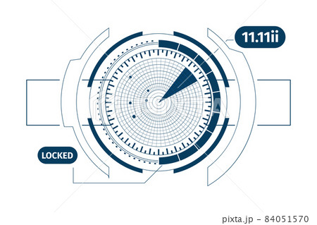 Radar HUD Interface Composition 84051570