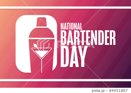 National Bartender Day. Holiday concept. Template for background, banner, card, poster with text 84051807