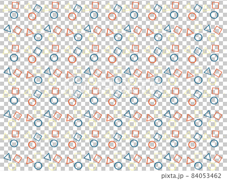 Figure (Maru Sankaku Shikaku) pattern illustration Figure (Maru Sankaku Shikaku) pattern illustration 84053462