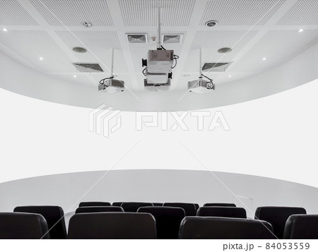 Theatre Screen projection Auditorium with seats Modern Interior Theatre Screen projection Auditorium with seats Modern Interior 84053559