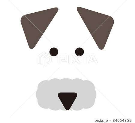 シンプルな犬の顔 84054359