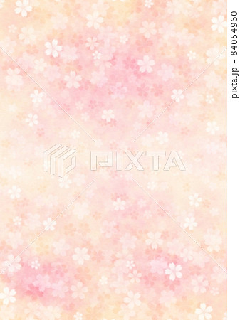 やわらかい色合いの桜の花の背景イラスト No 07のイラスト素材