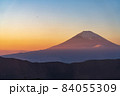 夕日に映える富士山 夕日に映える富士山 84055309