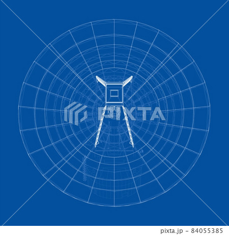 Radio Telescope concept outline 84055385
