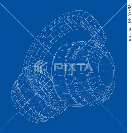 Headphones concept outline 84055392
