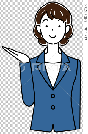 笑顔で受付案内をしているスーツ姿の可愛い女性 イラスト ベクターのイラスト素材 笑顔で受付案内をしているスーツ姿の可愛い女性 イラスト ベクターのイラスト素材