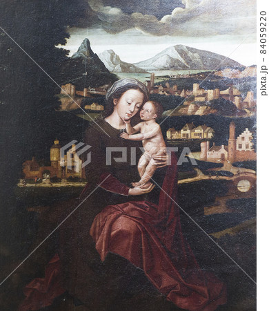 Interiors of Church of Our Lady, Bruges, Belgium 84059220