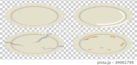 4 types of plate set [clean, normal, cracked, dirty] 84062799