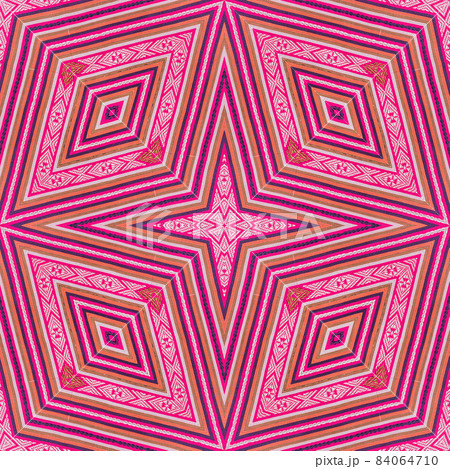 Seamless kaleidoscope or endless pattern for ceramic tile, wallpaper, linoleum, textile, web page background used. 84064710