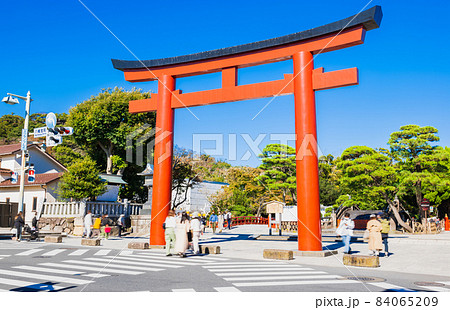 鎌倉 鶴岡八幡宮 三の鳥居 鎌倉 鶴岡八幡宮 三の鳥居 84065209