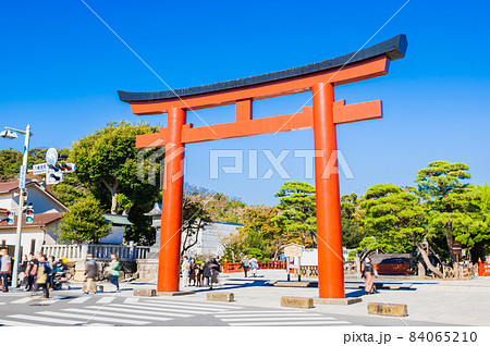 鎌倉 鶴岡八幡宮 三の鳥居 鎌倉 鶴岡八幡宮 三の鳥居 84065210