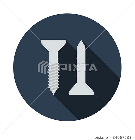 Icon Of Screw And Nail 84067533