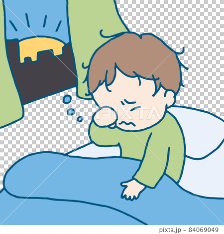 起床する男の子のイラスト 84069049