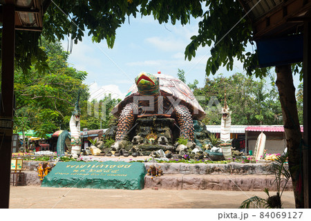 outdoor large turtle statue installed for people to worship Worship in Thailand. outdoor large turtle statue installed for people to worship Worship in Thailand. 84069127