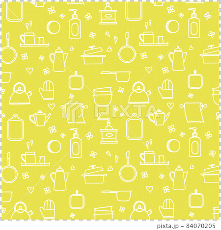 Pattern pattern of kitchen utensils material Yellow 84070205