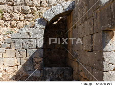 Fortress Nimrod in the northern Golan in Israel Fortress Nimrod in the northern Golan in Israel 84070394