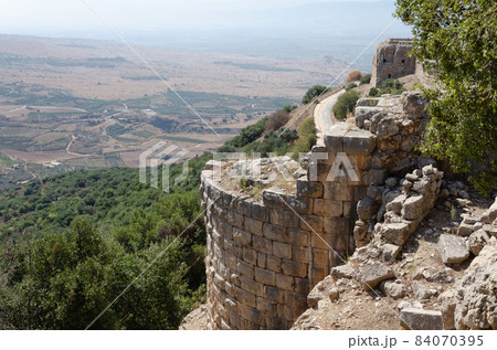 Fortress Nimrod in the northern Golan in Israel Fortress Nimrod in the northern Golan in Israel 84070395