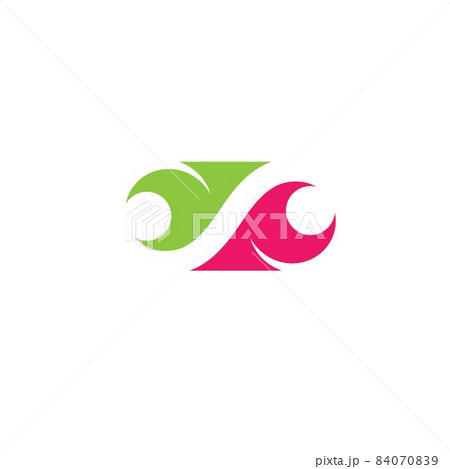 infinity people hand shaking icon vector concept design template 84070839