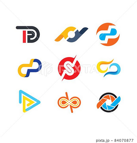 dp letter icon illustration vector 84070877