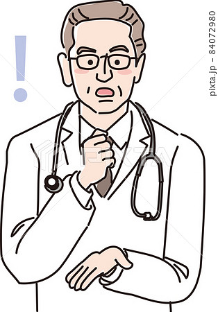 年配の男性医師_思いつく 84072980