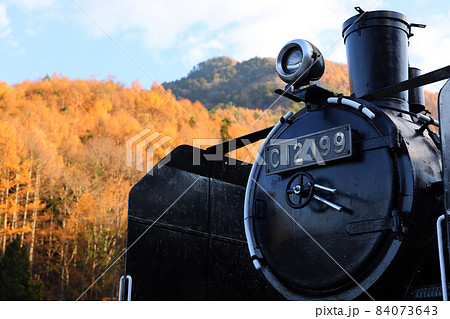 奈良井宿の蒸気機関車（SL） 84073643