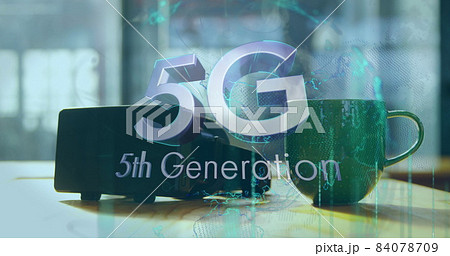 Image of 5g 5th generation text over globe and vr headset Image of 5g 5th generation text over globe and vr headset 84078709