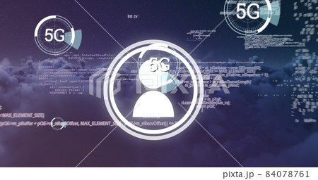 Digitally connected in 5g network 4k Digitally connected in 5g network 4k 84078761