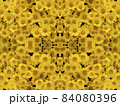 黄色い菊の花の油絵調模様 84080396