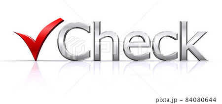 Checkテキストとチェックマーク Checkテキストとチェックマーク 84080644