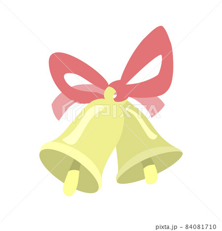 Christmas bells flat vector illustration isolate on a white background 84081710