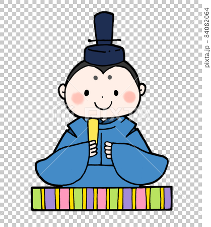 丸っこいお内裏様の手描きイラスト 丸っこいお内裏様の手描きイラスト 84082064