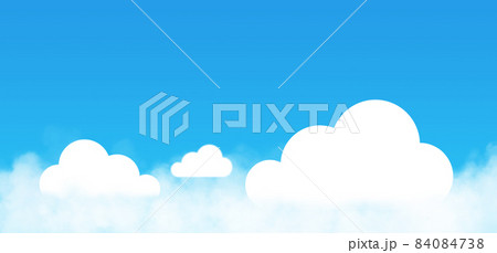 White clouds with blue sky in background. 84084738