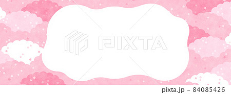 満開の桜　バナーテンプレート／質感加工 84085426