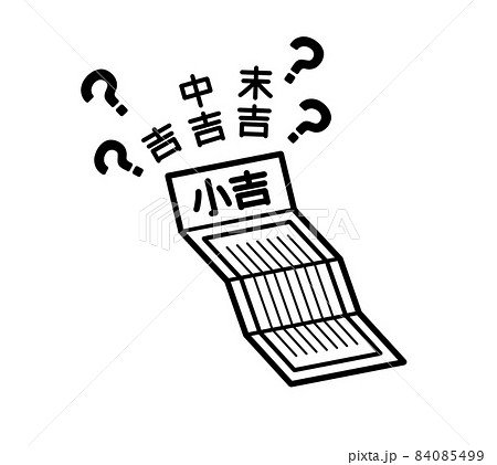 おみくじの運勢の順番が分からない-黒 84085499