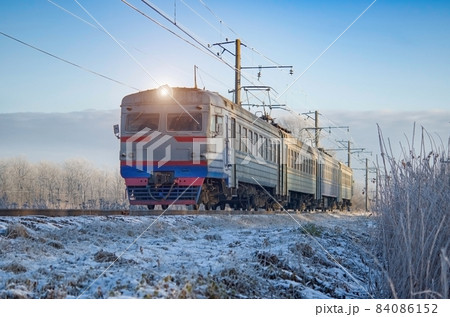suburban electric train 84086152