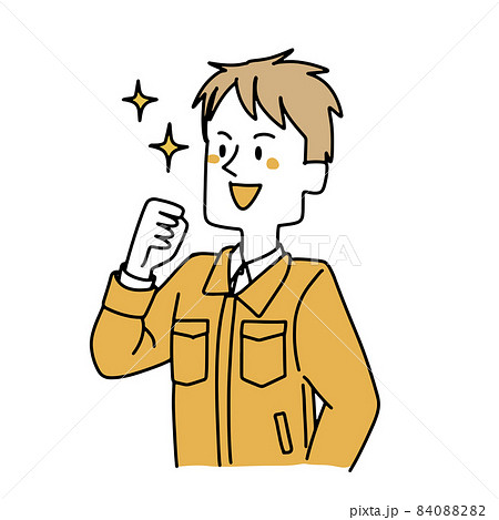 やる気に満ちた工務店の男性 84088282