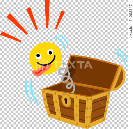 A surprise box in the shape of a treasure box 84088347