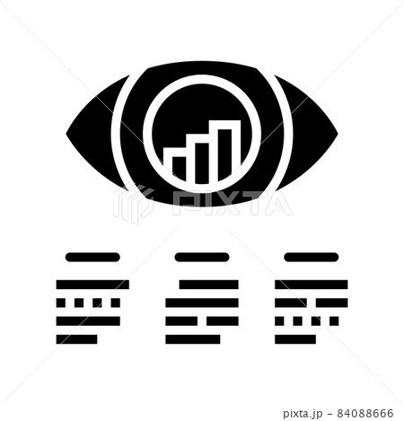 vision of business strategy glyph icon vector illustration 84088666
