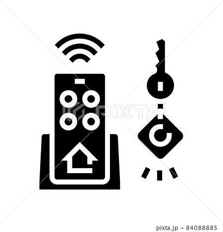 key finder glyph icon vector illustration 84088885