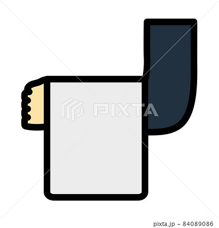 Icon Of Waiter Hand With Towel Icon Of Waiter Hand With Towel 84089086