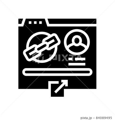 affiliate link glyph icon vector illustration affiliate link glyph icon vector illustration 84089495