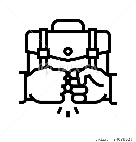 support partner line icon vector illustration support partner line icon vector illustration 84089629