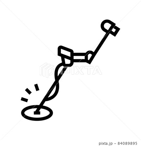 metal detector line icon vector illustration 84089895